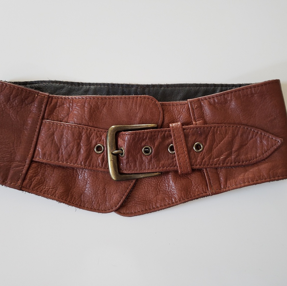 X WORKS leather belt